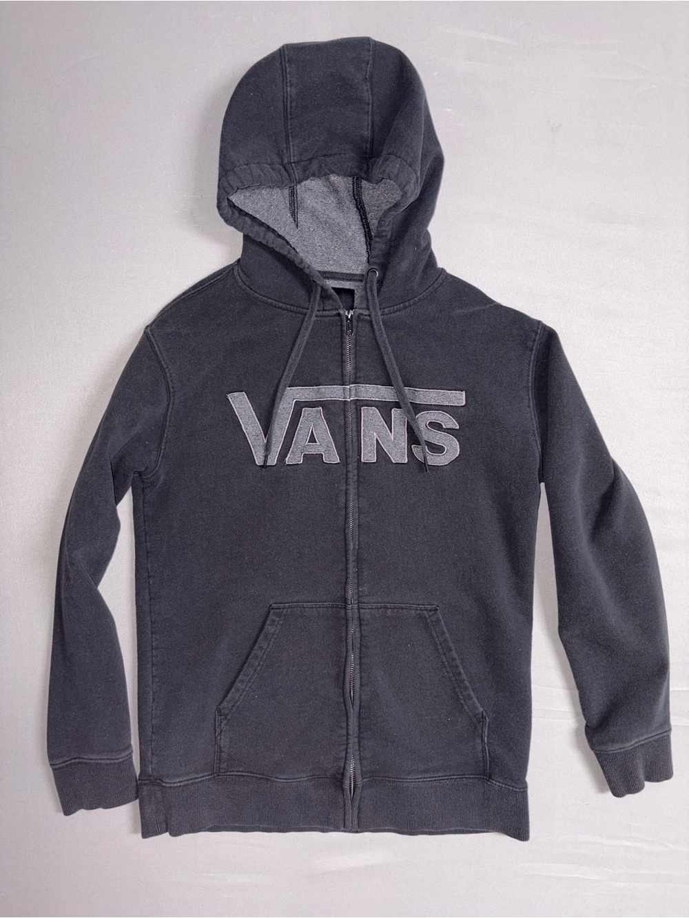 Vans Black Zip-Up Hoodie with Logo OPEN TO OFFERS